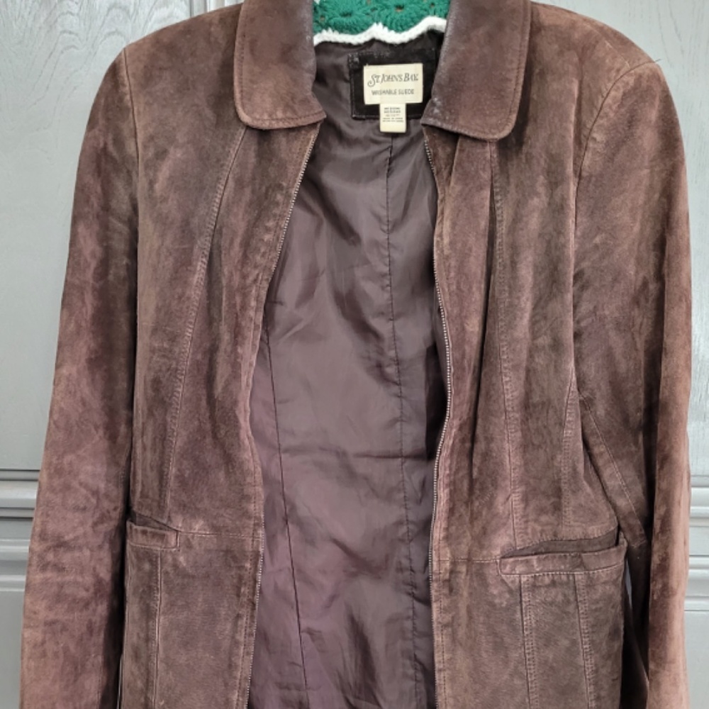St John’s Bay washable suede jacket